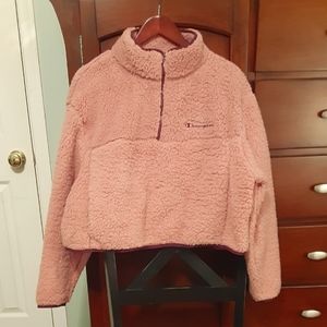 Champion Cropped Pull Over Sweatshirt, women XL, NWT